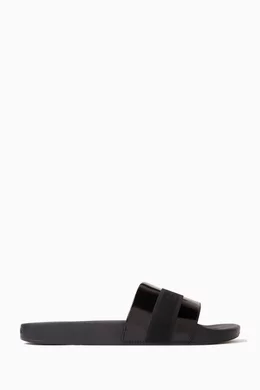 Calvin klein sale patent leather slides