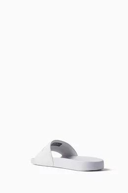 Calvin klein white sliders sale