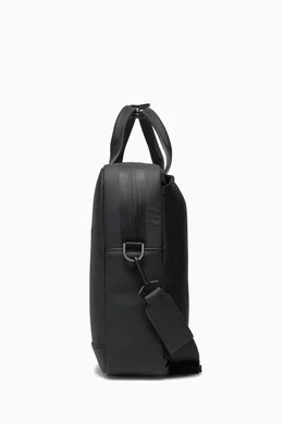 Buy Calvin Klein Black Rubberised Convertible Laptop Bag for Men in UAE Ounass