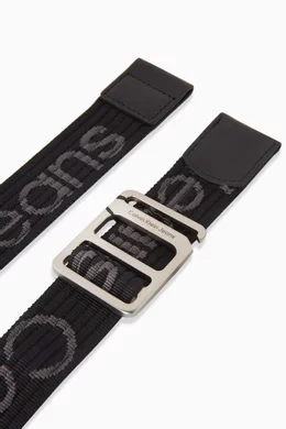 Buy Calvin Klein Jeans Black Logo Webbing Belt for Men in UAE Ounass