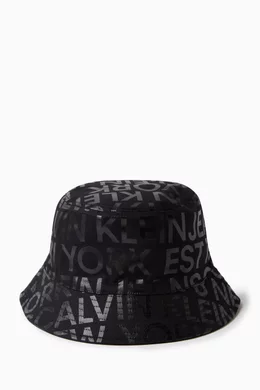 Buy Calvin Klein Jeans Black Reversible Bucket Hat in Organic