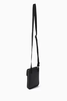 Buy Calvin Klein Jeans Black Monogram Phone Crossbody Bag in