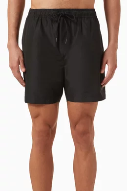 Buy Calvin Klein Black Medium Drawstring Shorts in Ripstop for Men in UAE Ounass