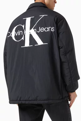 Calvin klein online logo anorak