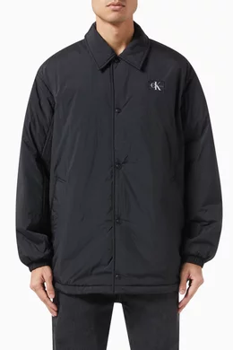 Buy Calvin Klein Jeans Black Reversible Skater Logo Jacket in