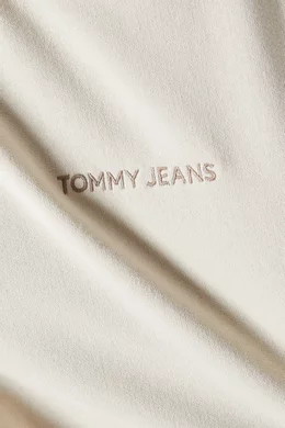 Buy Tommy Jeans Neutral Classic Logo T Shirt in Cotton for Men in
