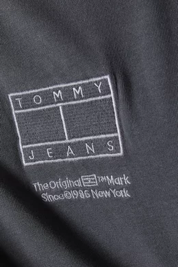Buy Tommy Jeans Grey Tonal Flag T Shirt in Cotton for Men in UAE