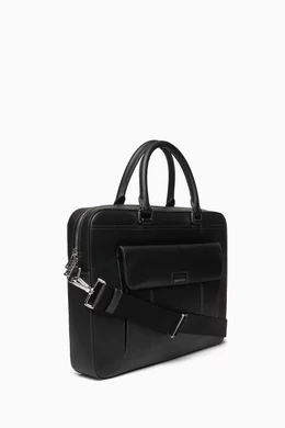 Buy Tommy Hilfiger Black TH Computer Bag in Leather for Men in UAE