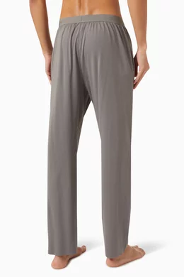 Buy Calvin Klein Grey CK Black Pyjama Pants in Supima Cotton Blend Jersey for Men in UAE Ounass