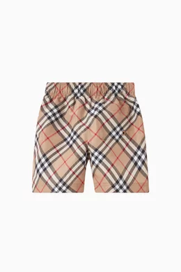 Burberry check cheap swim shorts