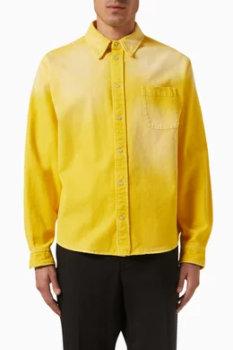 Denim shirt yellow best sale