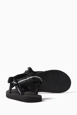 Buy Palm Angels Black PA x Suicoke Sandals in Nylon for Boys in