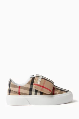 Burberry outlet check sneakers