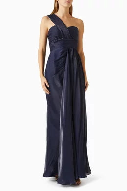 One shoulder deals dress chiffon