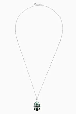 White gold locket necklace discount
