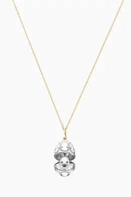 White gold shop locket necklace