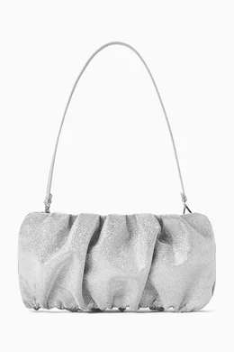 Over the top shoulder clutch bag