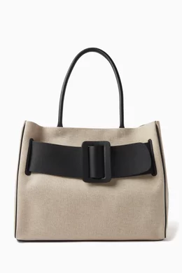 Buy BOYY Grey Large Soft Bobby Tote Bag in Canvas for Women in UAE