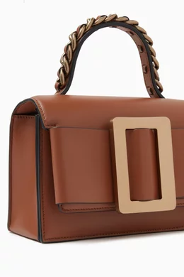 Buy BOYY Brown Mini Fred 19 Crossbody Bag in Palmelatto Leather