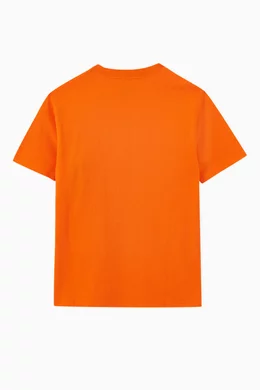 Buy Polo Ralph Lauren Orange Logo T shirt in Cotton for Boys in
