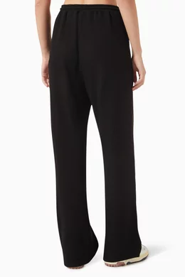 Buy Adanola Black Waffle Straight leg Lounge Pants for Women in