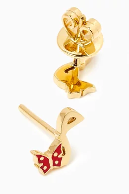 Butterfly top stud earring