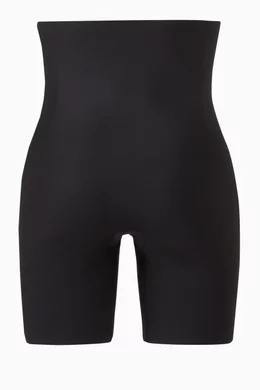 Buy SKIMS Black High Waist Shorts in Stretch Nylon for Women in UAE Ounass
