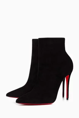 Buy Christian Louboutin Black So Kate 100 Ankle Boots in Veau