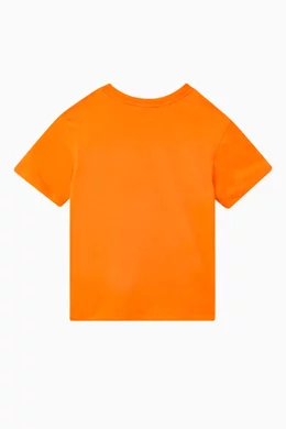 Orange t shirt online front and back