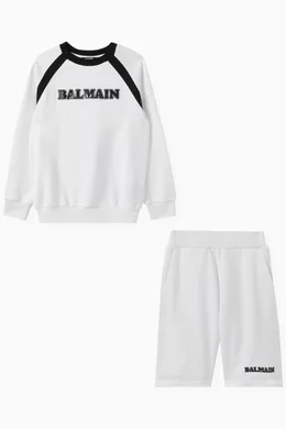 Balmain tracksuit grey cheap