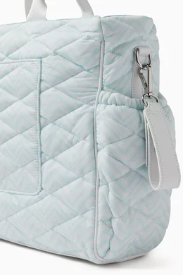 Buy Missoni Blue Zigzag Baby Changing Bag in Polyester for Baby