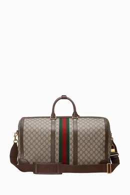 Gucci supreme duffle hotsell