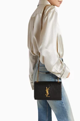 Saint laurent small kate leather shoulder bag on sale