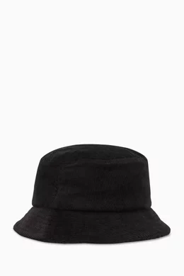 Buy Fred Perry Black Bucket Hat in Corduroy for Men in UAE Ounass