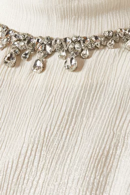 Buy Senna White Beatrice Embellished Maxi Dress for Women in UAE Ounass