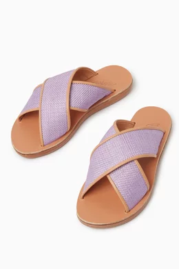 Buy Ancient Greek Sandals Purple Little Thais Soft Sandals in