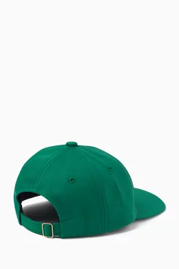 Buy Casablanca Green Casa Way Cap in Cotton for Men in UAE Ounass