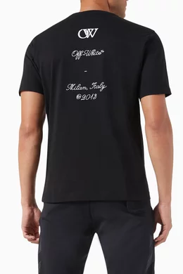 Buy Off White Black 23 Logo T Shirt in Cotton for Men in UAE Ounass