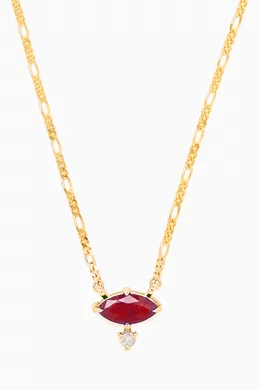 Ruby store pendant gold