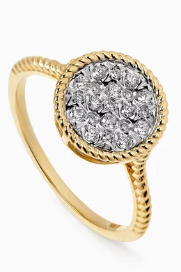 Buy STONE AND STRAND Yellow Plate Diamond Ring in 10kt Gold for