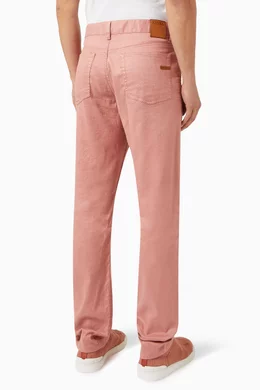 Mens slim cheap fit pink pants