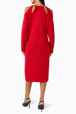 Calvin klein cheap red long dress