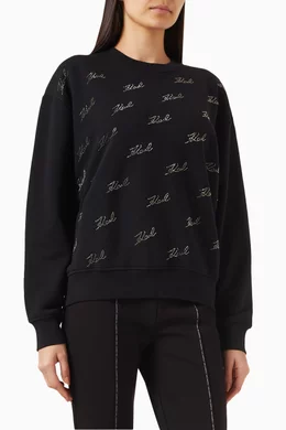 Karl lagerfeld sweatshirt store womens