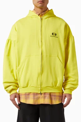 Balenciaga hoodie mens yellow discount
