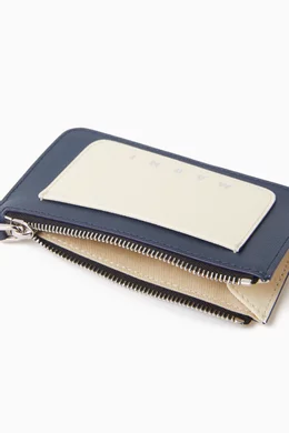 Buy Marni Blue Billfold Wallet in Smooth Leather for UNISEX in UAE Ounass