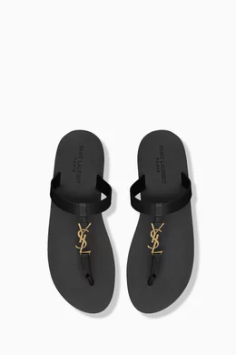 Ysl sale black slides