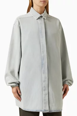 Blue jean button 2024 up shirt womens