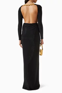 Backless dress long sale