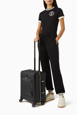 Buy Gucci Black Small Cabin Trolley Bag in GG Supreme Canvas for UNISEX in UAE Ounass