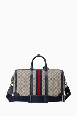 Gucci supreme duffle bag discount